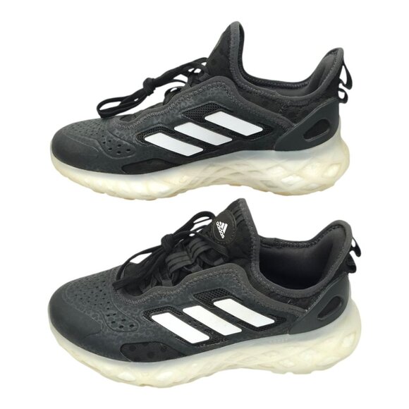 Adidas Web Boost Running Shoe Womens Size 7 Sneakers HP3324 Black Leopard - Picture 1 of 16